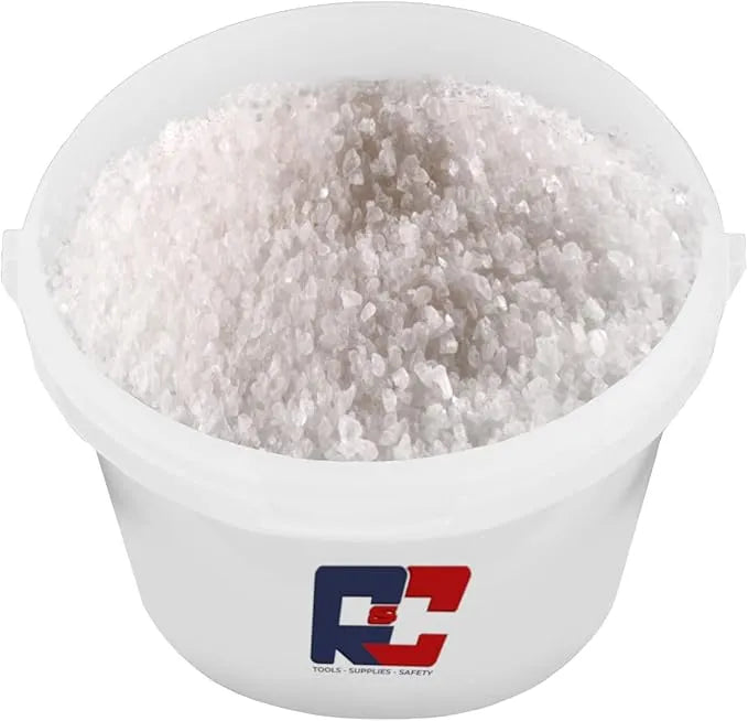 5kg Bucket of White Deicing Salt with Gloves