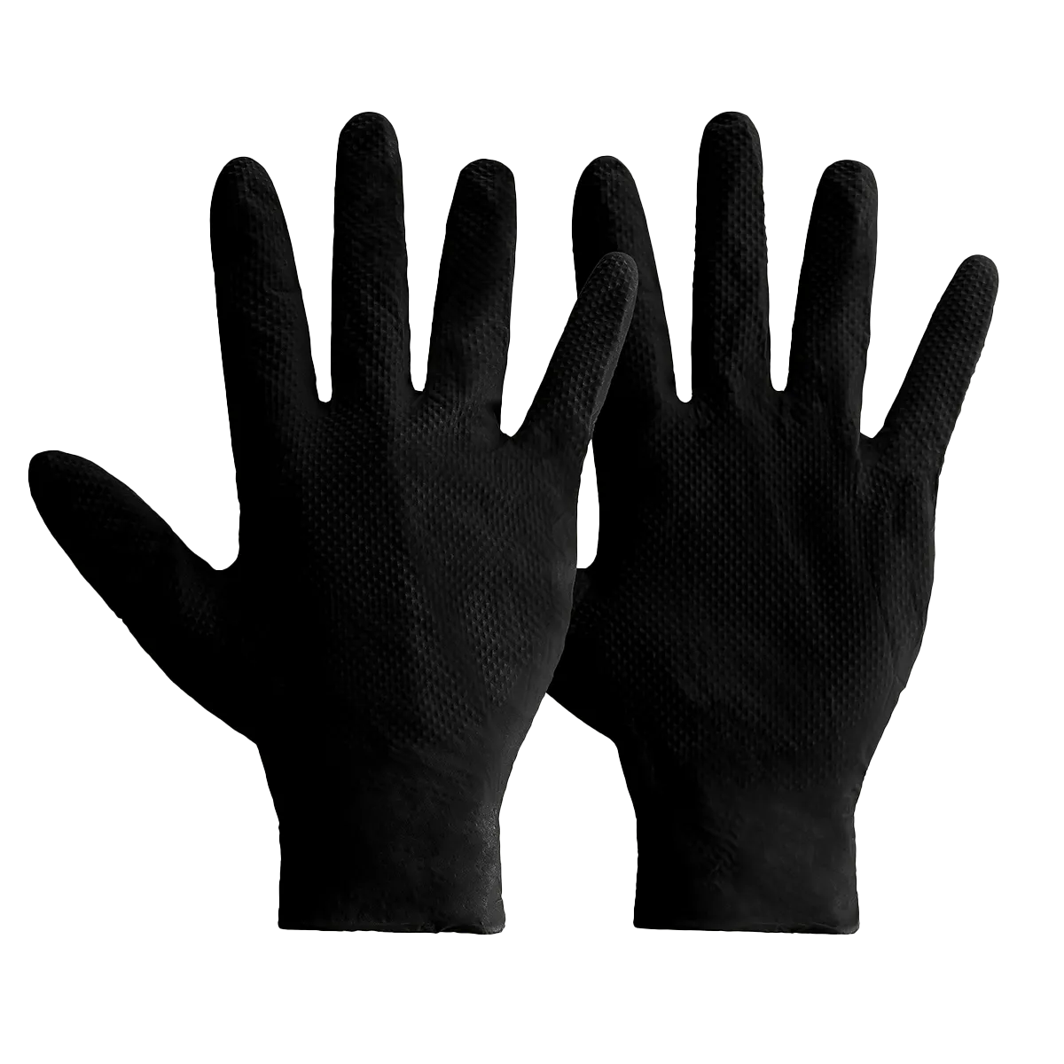 Black Nitrile Gloves – Powder Free Ideall® Grip Disposable Gloves