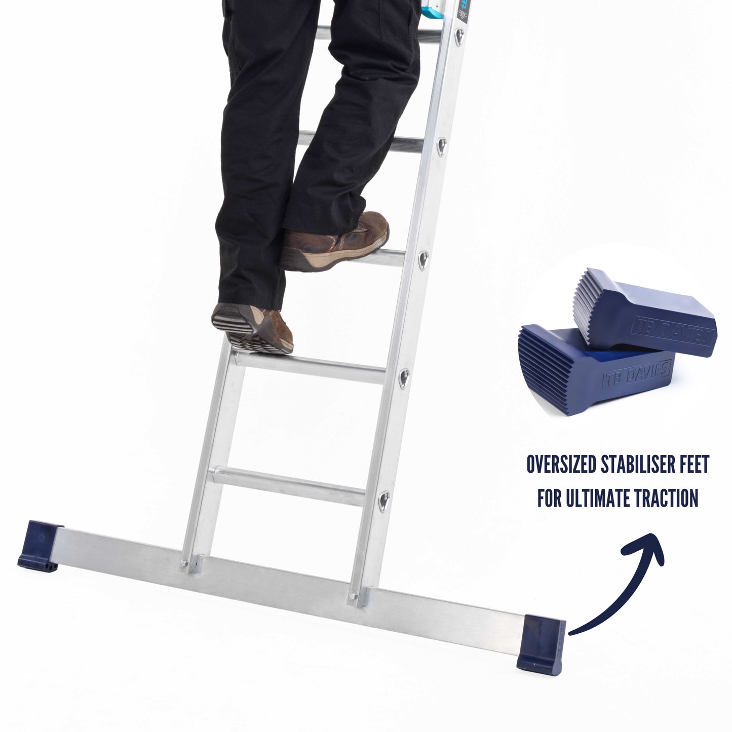Aluminium Professional Extension Ladder - Double Section