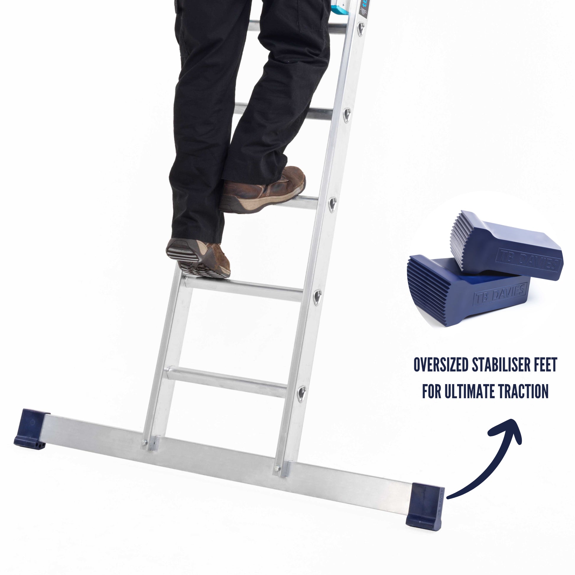 Aluminium Professional Extension Ladder - Double Section