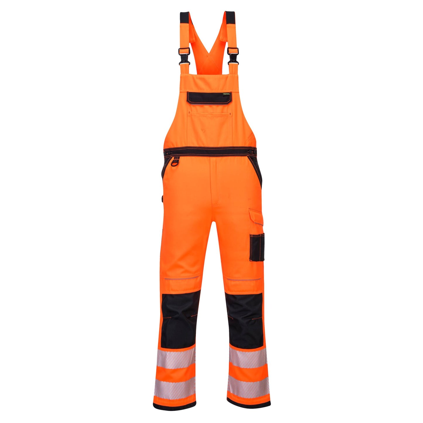 PW3 Hi-Vis Bib & Brace – Multi-Pocket Workwear Overalls