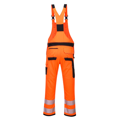 PW3 Hi-Vis Bib & Brace – Multi-Pocket Workwear Overalls