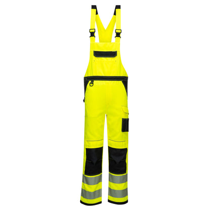 PW3 Hi-Vis Bib & Brace – Multi-Pocket Workwear Overalls