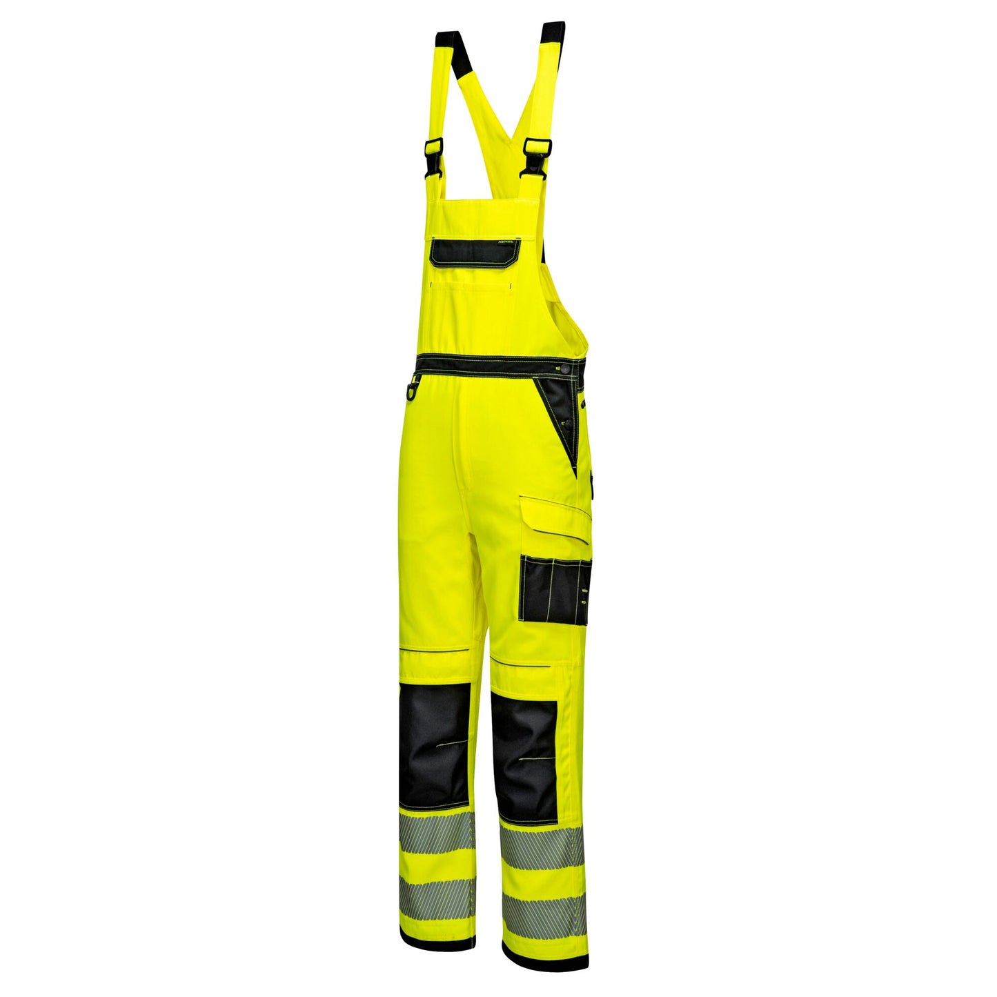 PW3 Hi-Vis Bib & Brace – Multi-Pocket Workwear Overalls