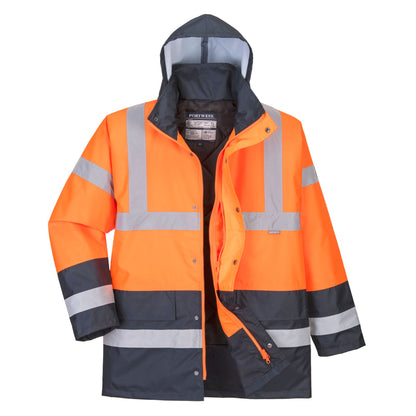 Hi-Vis Contrast Winter Traffic Jacket – S467 Waterproof & Insulated